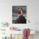 Gentleman Dog Oil Paint By Numbers Kit DIY Acrylic Painting on Canvas Framele