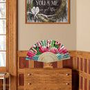 Flamingo Oil Paint Folding Fan By Numbers DIY Painted Art Craft Home Decor