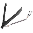 Plastic Fishing Pliers Gripper Fish Clamp with Lock Switch+ Lanyard (Black)