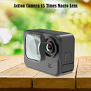 15x Camera Lens Filters Optic for Go Pro Hero 5/6/7/9/10 Protector Macro Pa