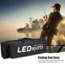 LEO Fishing Tackle Zipper Carry Pouch Case Oxford Cloth Fishing Rod Storage Bag
