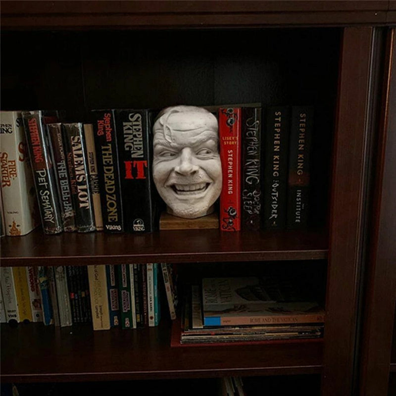 Desktop Crafts Here's Johnny! Sculpture decoration The Shining Bookshelf