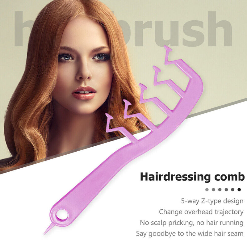 Z Shape Hair Slit Comb Curly Bangs Styling Tool Hair Brush Women Accessorie