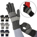 Screen Full Fingered Mittens Short Wrist Gloves Hand Warmer Knitted Gloves