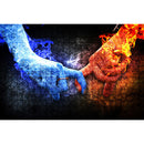 1000 Piece DIY Jigsaw Jigsaw Puzzle Hand in Hand Educational Toys for Room Decoration