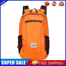 20L Large Waterproof Folding Climbing Backpack Bag Travel Rucksack (Orange)