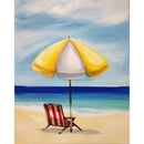 Beach Lounger Oil Paint By Numbers Kit DIY Acrylic Painting on Canvas Frameless
