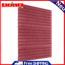 Half Blackout Pleated Blinds Self-Sticky Windows Curtains Balcony Shades Red