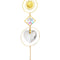 5pcs Hanging Moon Sun Heart Ball Light Catcher Crystal Outdoor Wind Chime
