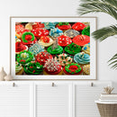 Christmas Cake 5D DIY Diamond Painting Kits Full Round Drill Wall Decor Crafts