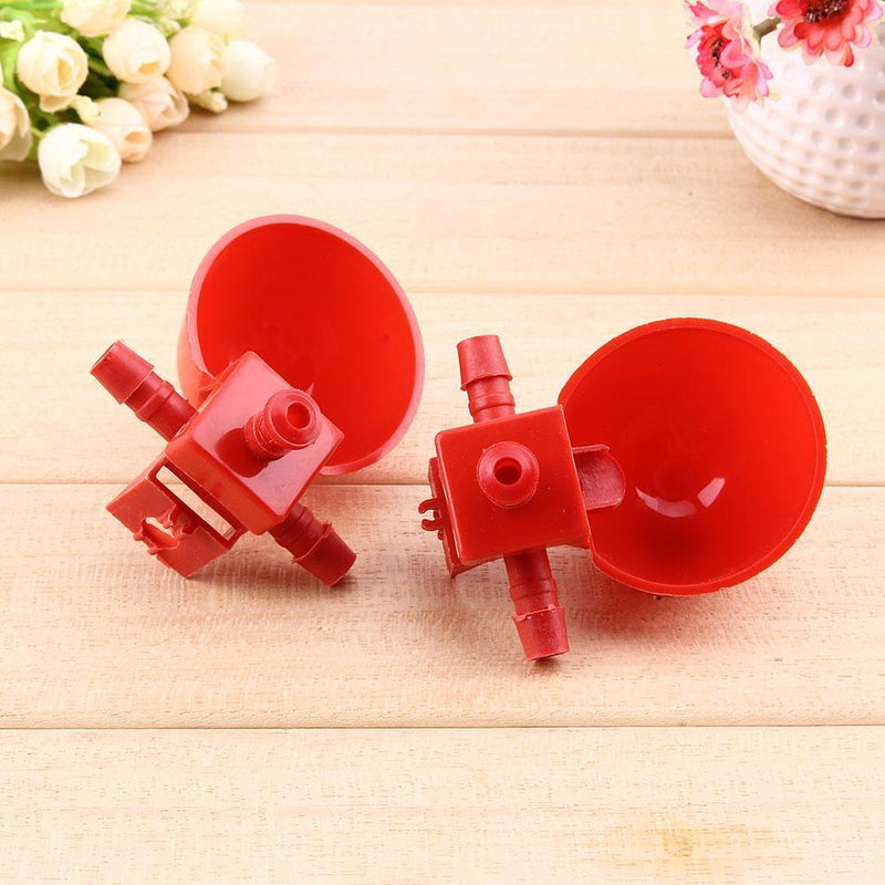 10pcs Automatic Bird Coop Feed Poultry Water Cups Chicken Fowl Drinker  Newly