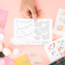 Butterfly Paper Cut Dies Clear Silicone Transparent Animal Seal Stamping Mold