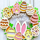 Happy Easter Bunny Garland Home Outdoor Garden Door Decoration A5Z0 L1X2