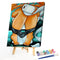 Girl on Toilet Paint By Numbers Kit DIY Frameless Art Picture On Canvas