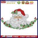 Santa Bust Partial Cross Stitch 14CT Counted Embroidery DIY Home Decoration Gift