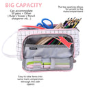 Large Capacity Pouch Holder-Pencil Case Linen Cosmetic Bag with Zipper Newly