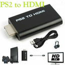 and Play 480i/480p/576i HD Cable PS2 To HDMI USB Adapter Audio Video Converter