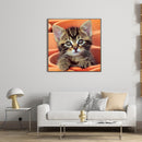 Handmade DIY Full Round Drill Diamond Painting 5D Cute Cat Poster Kits Newly