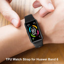 Watch Strap for HUAWEI HONOR Band 6 TPU Bracelet Wristband (Black Gray) Newly