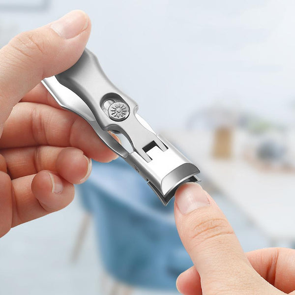 Ultra Sharp Nail Clippers Steel Wide Jaw Opening Anti Splash Portable S2H2