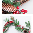 Upside Ddown Rattan Christmas Wreath Christmas Tree Christmas Decorations