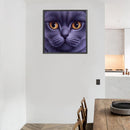 #A 5D DIY Diamond Painting Full Round Drill Face Cat Mosaic Picture Animal Gift