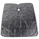 Hair Cut Cover Cloth Feather Pattern Waterproof Hairdresser Cape(Black)