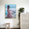 Beach Girl Back Oil Paint By Numbers DIY Canvas Wall Picture Craft Home Dec