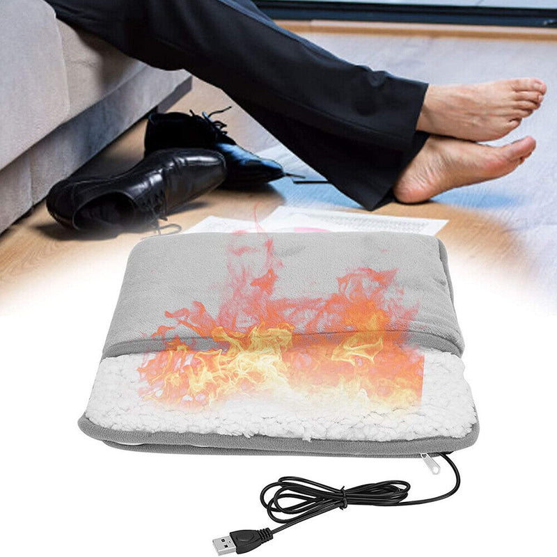 Electric Foot Warmer USB Rechargeable Comfortable for Household Bedroom Sleeping