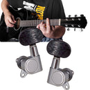 6pcs 3R 3L Guitar Tuning Pegs Enclosed Locking Tuners Closed Knob Machine Hea