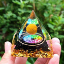 Healing Crystal Orgone Energy Generator Reiki Chakra Protect Home Office Decor