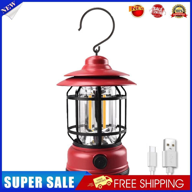 800mAh LED Hanging Camping Lanterns Outdoor Hiking Tent Decor Lights (Red)