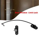 Aluminum Door Window Lock Children Security Car Cable Limit Lock (Black) Newly