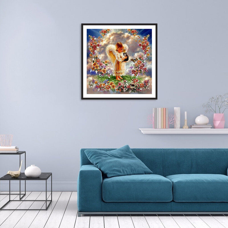 5D DIY Full Drill Diamond Painting Angel Baby Cross Stitch Mosaic Kit Handicraft