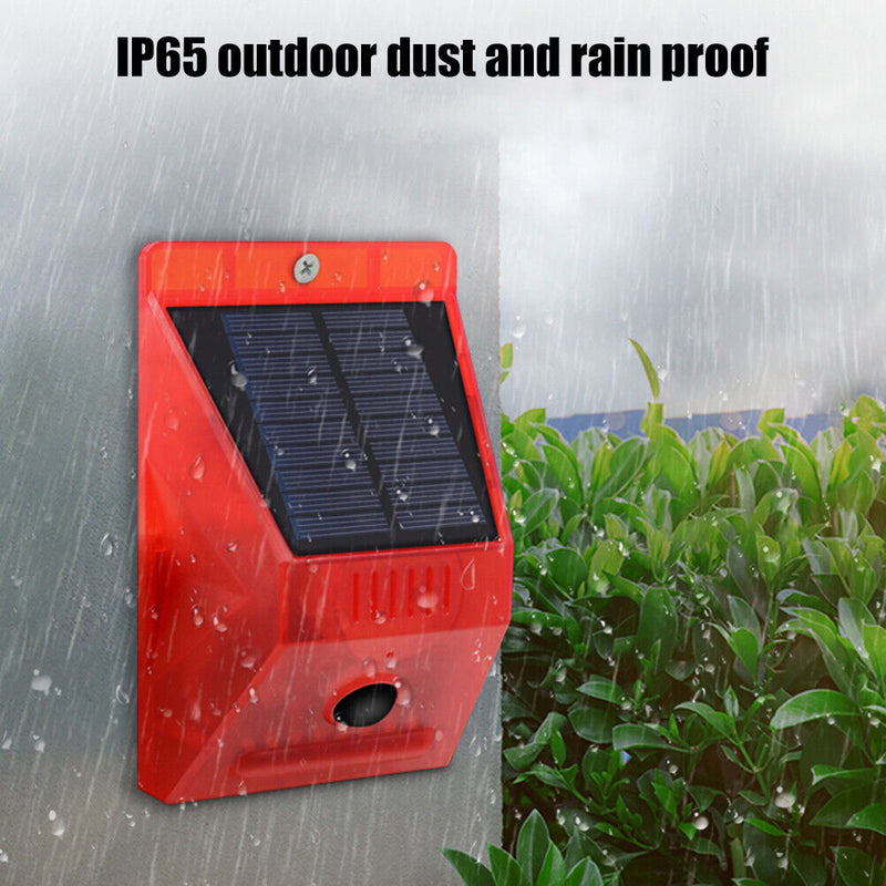 Solar Infrared Motion Sensor Alarm Light Outdoor Garden Security Lamp Waterproof