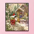 Full Cross Stitch Handcraft 11CT Stamped Postbox Needlework DIY Home Ornament