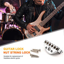 Zinc Alloy Guitar Bridge Locking String Nuts with Screw for Electric Guitar P