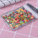 500pcs Nail Art Polymer Clay Nails Stickers DIY Manicure Decor Tips (Fruit)