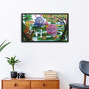Landscape DIY Cross Stitch 14CT Stamped Cotton Embroidery Kits Crafts Needlew