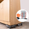 Household Transport Heavy Furniture Mover Wheeled Rollers Bar (Grey)