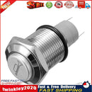 Car RV Boat Bell Horn 12V Auto Reset Blue LED Push Button Momentary Switch Newly