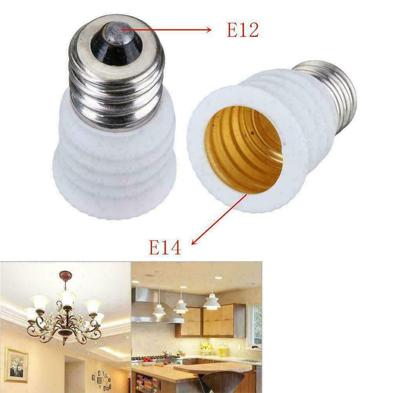 Screw E12 CES To E14 SES Light Bulb Adapter Converter DIY Holder Household W5L2
