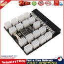 12V ATX 17x 6Pin Power Supply Breakout Board Adapter Converter for ETH BTC Newly