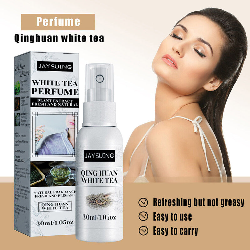 30ml Perfume Spray Portable White Tea Button Long Lasting Aroma for Women Beauty