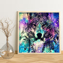 Wolf Dream Catcher 5D DIY Full Round Drill Drawing Kit Diamond Painting Ornament