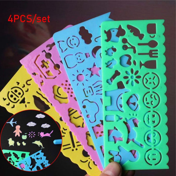 Draw Pictures Geometric Ruler Animal Drafting Tools Stationery For Students