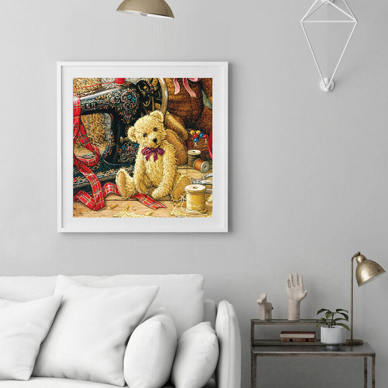 Bear Full Round Drill 5D Mosaic Diamond Painting Picture of Rhinestone Cartoon