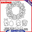 Paper Cut Card DIY Transparent Silicone Bee Rabbit Wreath Seal Embossing Album