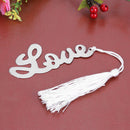 LOVE Shaped Bookmark Tassel Wedding Favors Bridal Shower Bridesmaid Giffts Newly