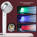 LED Shower Heads - Filtration Showerhead w/ 3 Color Temperature Control (D)